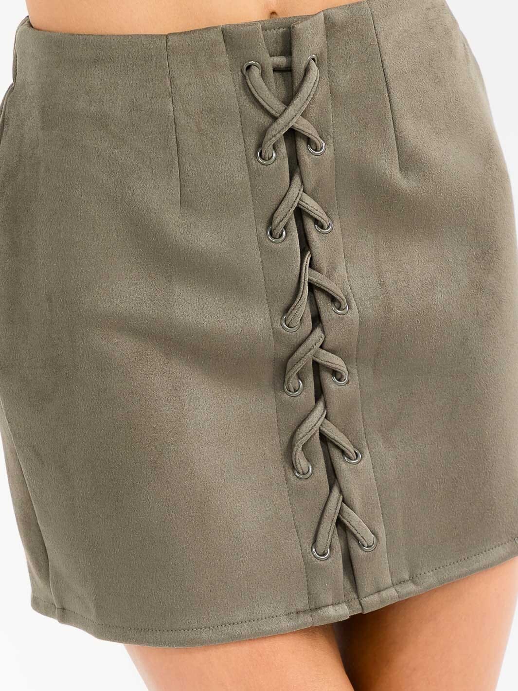 Uptown Velvet Lace-Up Mini-Cute-Trendy-Shop-Womens-Boutique-Clothing-Store
