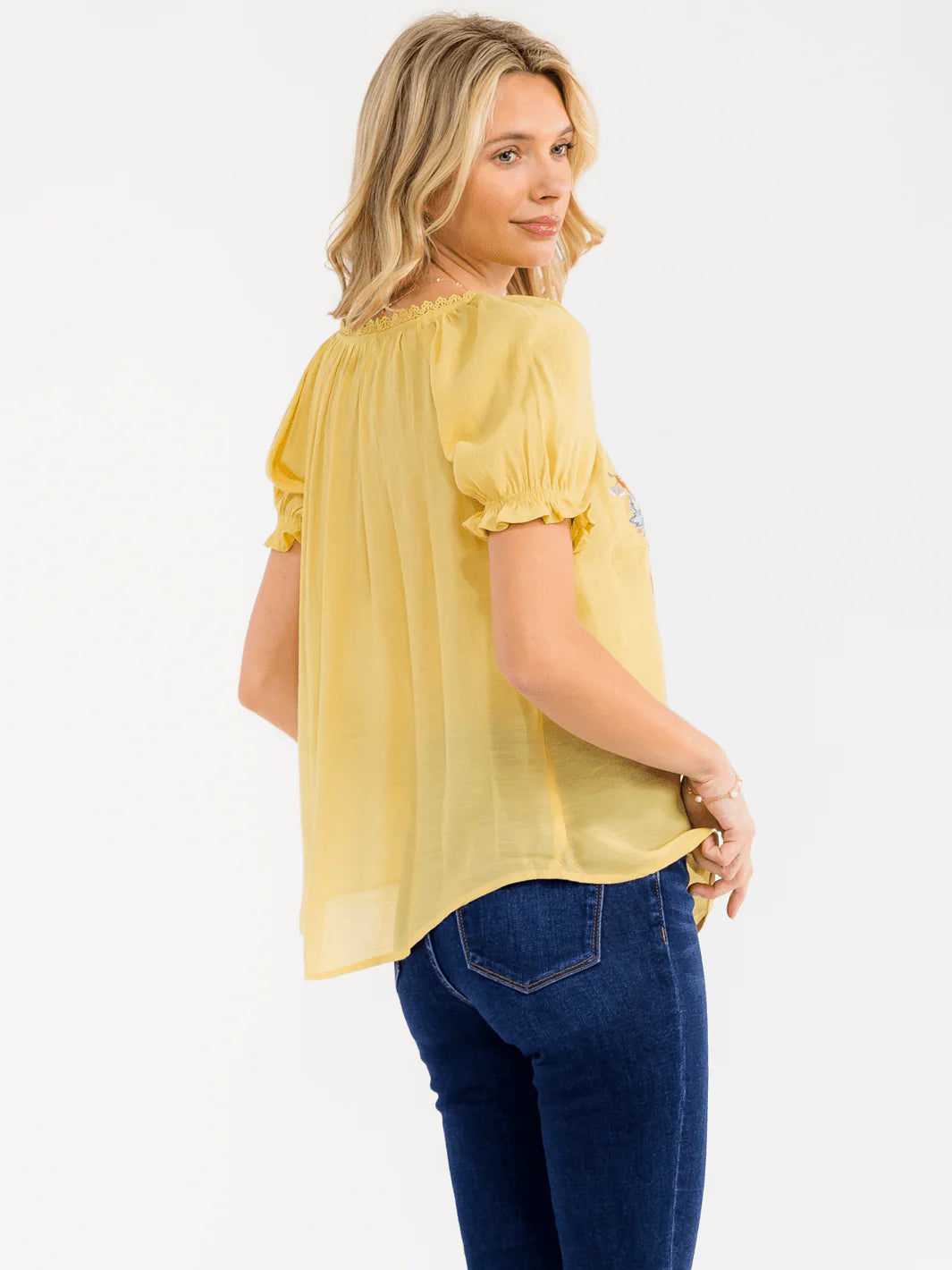 The Meadow Breeze Embroidered Blouse-[option4]-[option5]-Cute-Trendy-Shop-Womens-Boutique-Clothing-Store