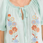 The Meadow Breeze Embroidered Blouse-SMALL-Light Blue-[option4]-[option5]-Cute-Trendy-Shop-Womens-Boutique-Clothing-Store