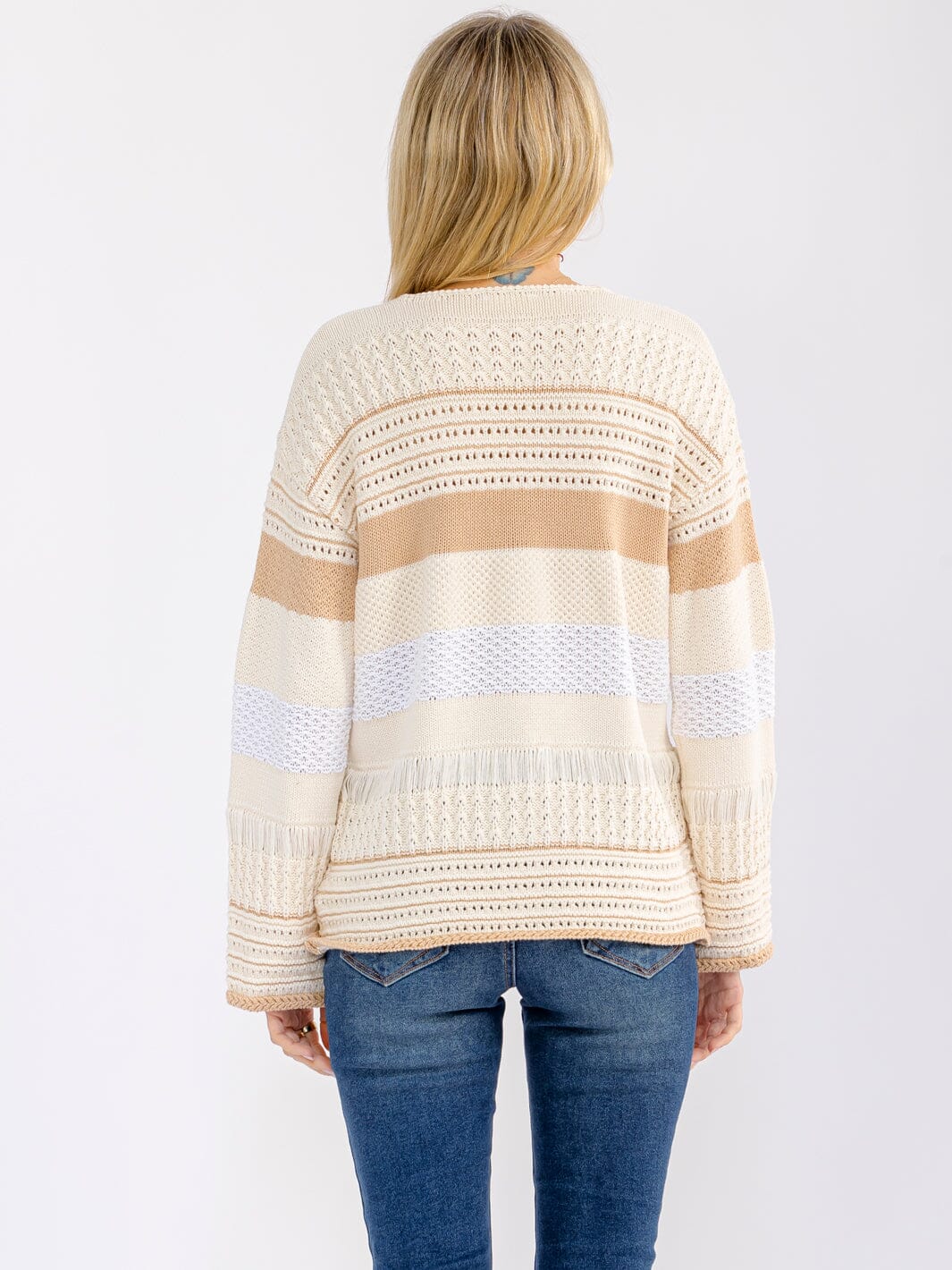 Sundown Stripe Open-Knit Pullover-Cute-Trendy-Shop-Womens-Boutique-Clothing-Store