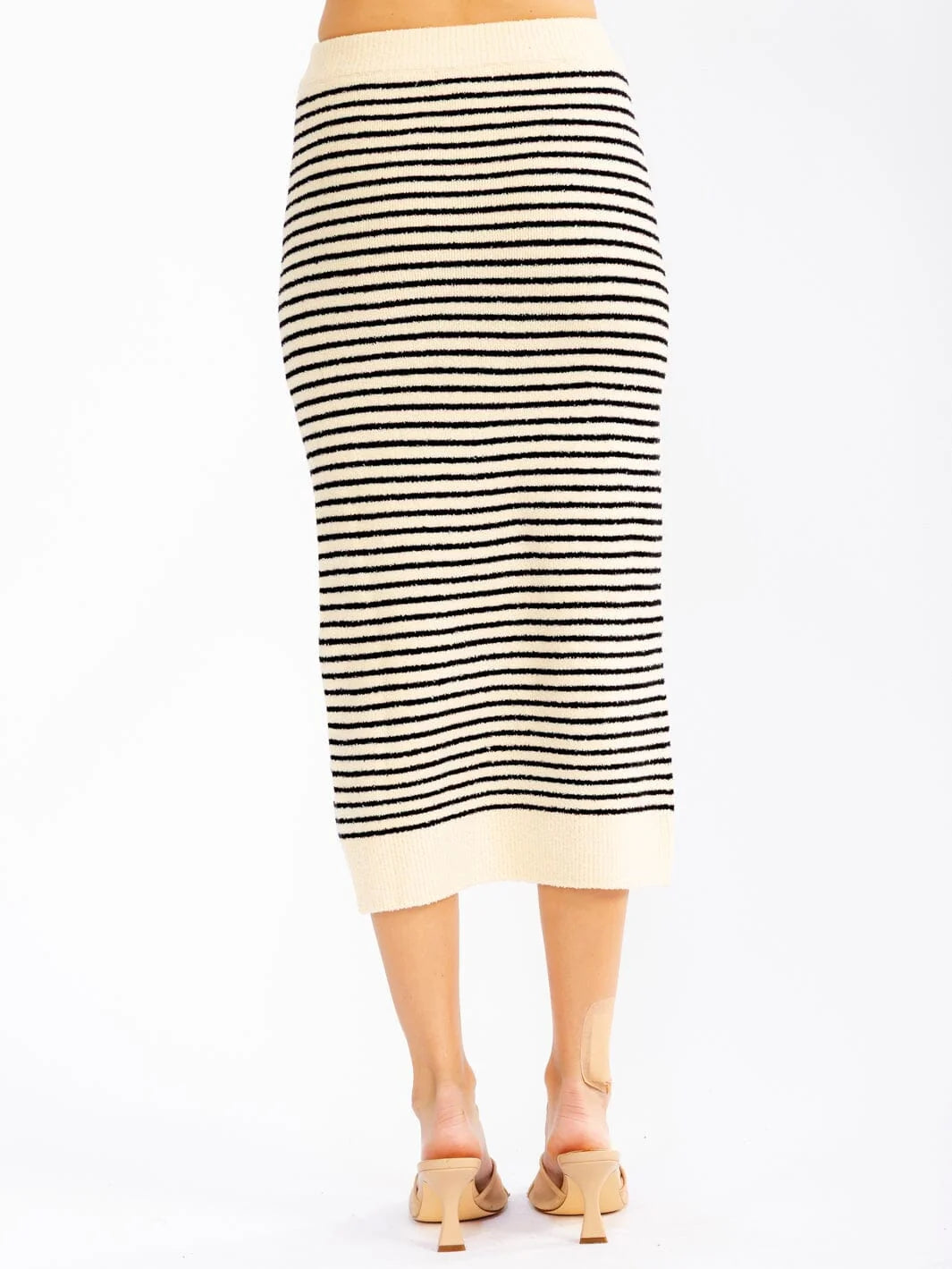 Cozy Stripe Knit Straight Midi Skirt-Cute-Trendy-Shop-Womens-Boutique-Clothing-Store