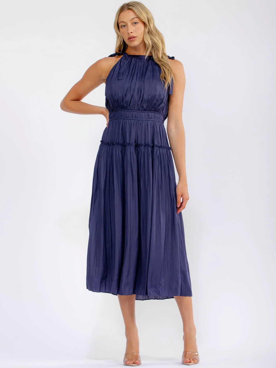 Midnight Elegance Tiered Halter Maxi Dress-[option4]-[option5]-Cute-Trendy-Shop-Womens-Boutique-Clothing-Store