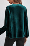 Time For Fun "Velvet" Top Teal-[option4]-[option5]-Cute-Trendy-Shop-Womens-Boutique-Clothing-Store