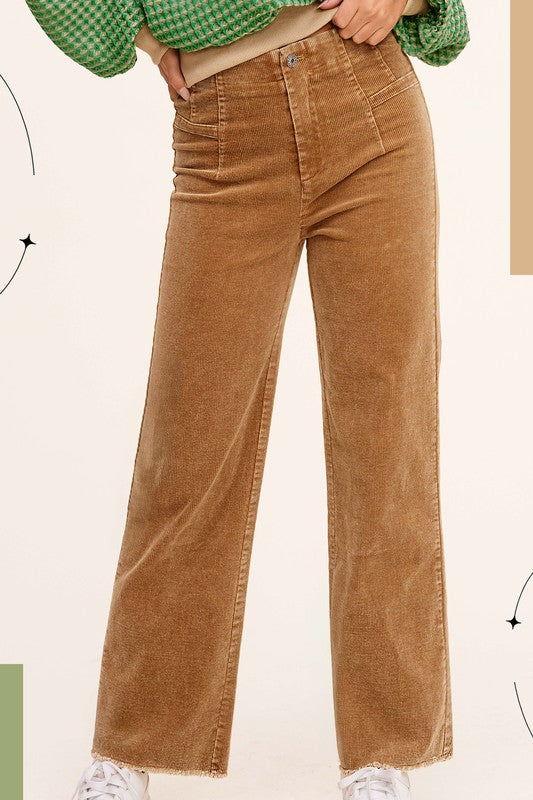 Hello There Camel Corduroy Pants-[option4]-[option5]-Cute-Trendy-Shop-Womens-Boutique-Clothing-Store