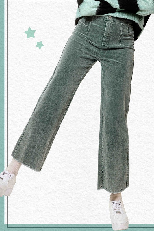 Hello There Teal Corduroy Pants-[option4]-[option5]-Cute-Trendy-Shop-Womens-Boutique-Clothing-Store