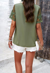 Lunchtime Lovely Short Sleeve Summer Top Green *Online & In Store*-[option4]-[option5]-Cute-Trendy-Shop-Womens-Boutique-Clothing-Store