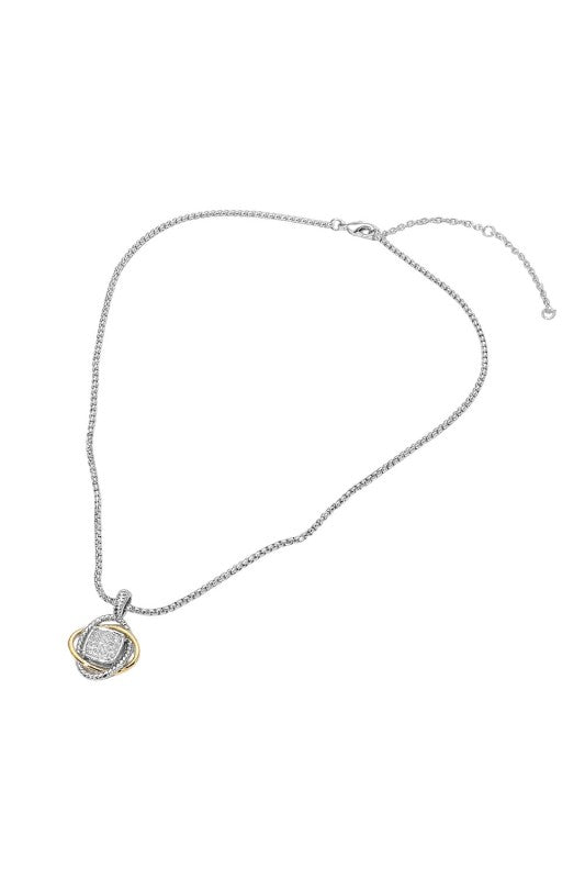 Celestial Interlocking Orbit & Pavé CZ Pendant-Cute-Trendy-Shop-Womens-Boutique-Clothing-Store