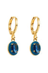 Ready For The Show Blue Huggie Dangle Earrings-[option4]-[option5]-Cute-Trendy-Shop-Womens-Boutique-Clothing-Store