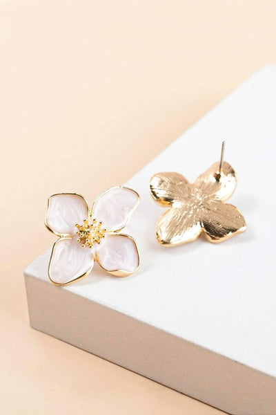 Whimsical Flower Earrings White-[option4]-[option5]-Cute-Trendy-Shop-Womens-Boutique-Clothing-Store