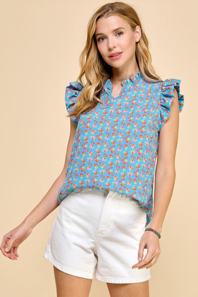 Take me Shopping top Blue *instore & online-[option4]-[option5]-Cute-Trendy-Shop-Womens-Boutique-Clothing-Store