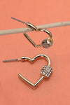 Heart "Locking" Earrings with Rhinestone Embellishment-[option4]-[option5]-Cute-Trendy-Shop-Womens-Boutique-Clothing-Store