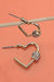 Heart "Locking" Earrings with Rhinestone Embellishment-[option4]-[option5]-Cute-Trendy-Shop-Womens-Boutique-Clothing-Store