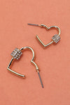 Heart "Locking" Earrings with Rhinestone Embellishment-[option4]-[option5]-Cute-Trendy-Shop-Womens-Boutique-Clothing-Store