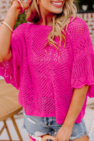 Take My Word Fuchsia Knit Top-[option4]-[option5]-Cute-Trendy-Shop-Womens-Boutique-Clothing-Store