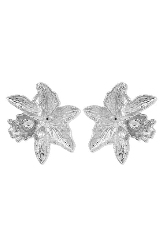 Blooming Style Silver Earrings-[option4]-[option5]-Cute-Trendy-Shop-Womens-Boutique-Clothing-Store