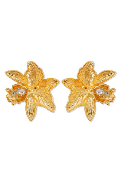 Blooming Style Gold Earrings-[option4]-[option5]-Cute-Trendy-Shop-Womens-Boutique-Clothing-Store