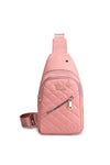 Concert Time Quilted Sling Bag Pink-[option4]-[option5]-Cute-Trendy-Shop-Womens-Boutique-Clothing-Store