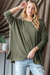 Good Ole' Days Olive Oversized Ribbed Tunic Top-[option4]-[option5]-Cute-Trendy-Shop-Womens-Boutique-Clothing-Store