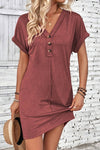 One For Everyone Comfortable Dress Brick Red-[option4]-[option5]-Cute-Trendy-Shop-Womens-Boutique-Clothing-Store