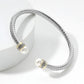 Pearls & Polish Cable Cuff Bracelet