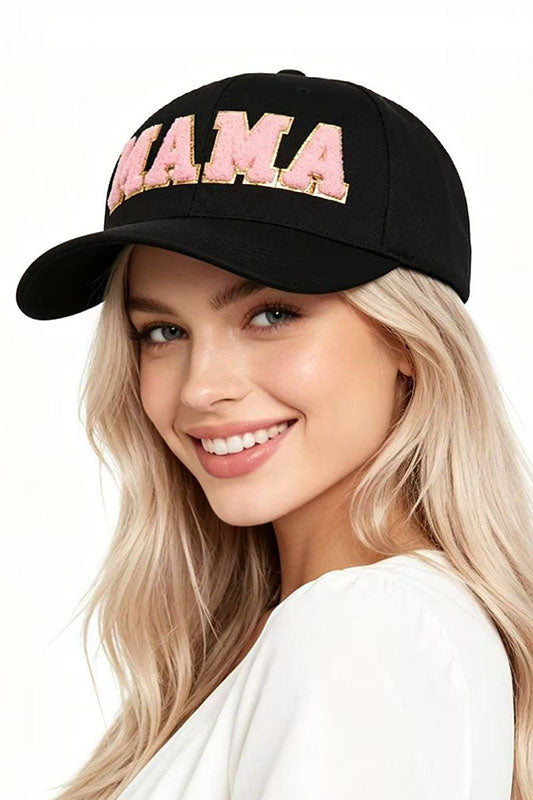 Mama Chenille Patch Baseball Cap-Cute-Trendy-Shop-Womens-Boutique-Clothing-Store