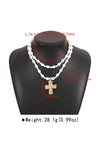 The Way To Go Gold Cross & Pearl Necklace-[option4]-[option5]-Cute-Trendy-Shop-Womens-Boutique-Clothing-Store