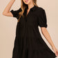Everyday Charm Short Sleeve Skater Dress-Cute-Trendy-Shop-Womens-Boutique-Clothing-Store