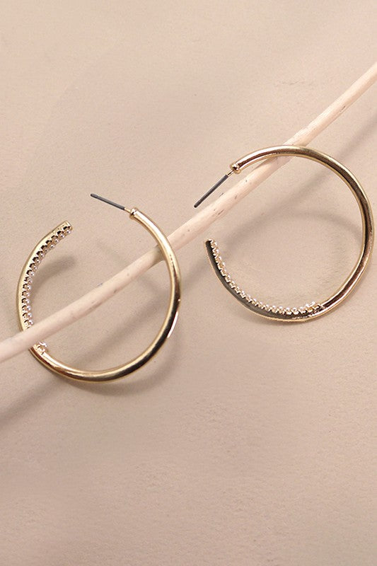 Inside Scoop Pearl Hoop Earrings-[option4]-[option5]-Cute-Trendy-Shop-Womens-Boutique-Clothing-Store