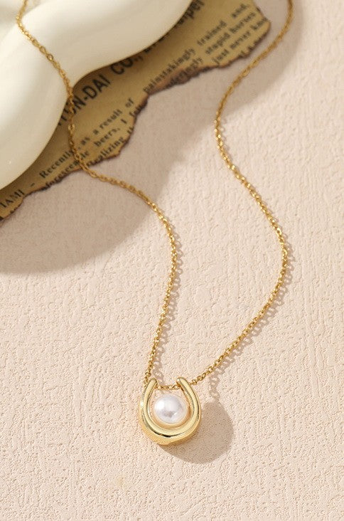 Simple & Stated Pearl Drop Necklace-[option4]-[option5]-Cute-Trendy-Shop-Womens-Boutique-Clothing-Store