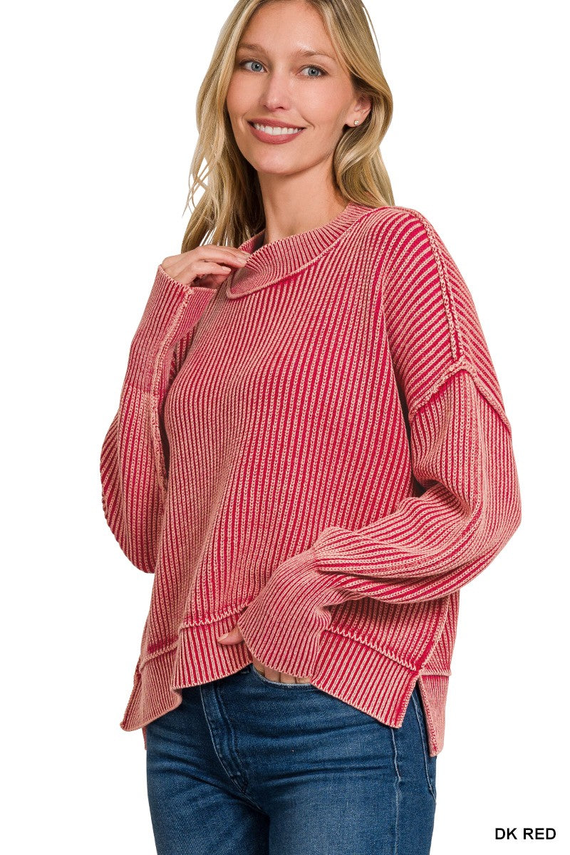 Bonfire Nights Soft Sweater Top-Red-SMALL/MEDIUM-Cute-Trendy-Shop-Womens-Boutique-Clothing-Store