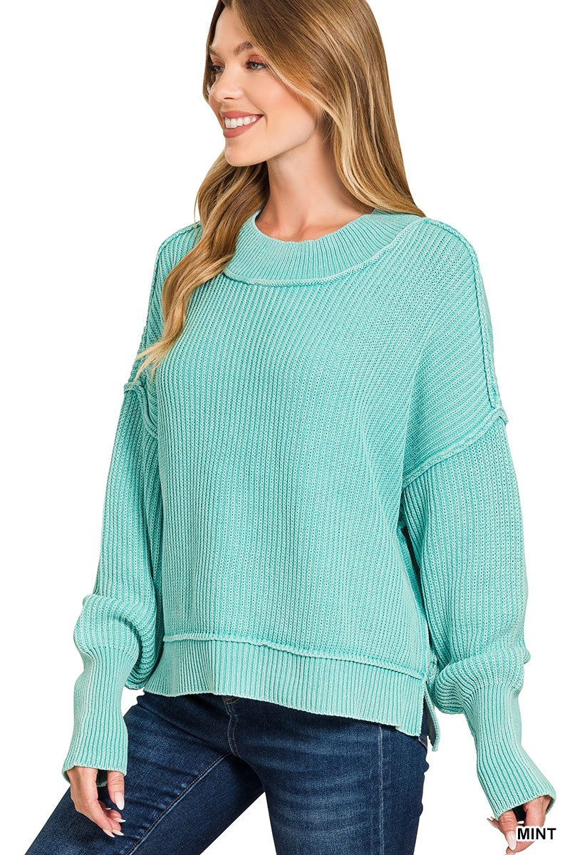 Bonfire Nights Soft Sweater Top-Mint-SMALL/MEDIUM-Cute-Trendy-Shop-Womens-Boutique-Clothing-Store