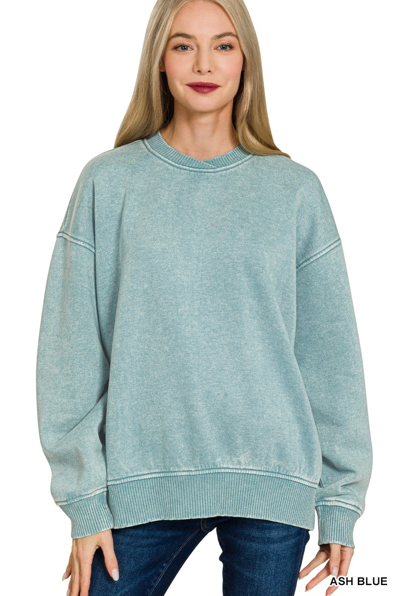 Uptown Relaxed Sweatshirt-Ash Blue-SMALL/MEDIUM-Cute-Trendy-Shop-Womens-Boutique-Clothing-Store