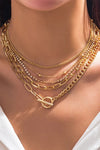 Beauty in Everything 5 Chain Necklace-[option4]-[option5]-Cute-Trendy-Shop-Womens-Boutique-Clothing-Store