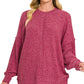 CloudSoft Everyday Pullover-Burgundy-SMALL/MEDIUM-Cute-Trendy-Shop-Womens-Boutique-Clothing-Store