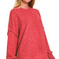 One Big Hug Oversized Sweater-Red-SMALL/MEDIUM-[option4]-[option5]-Cute-Trendy-Shop-Womens-Boutique-Clothing-Store