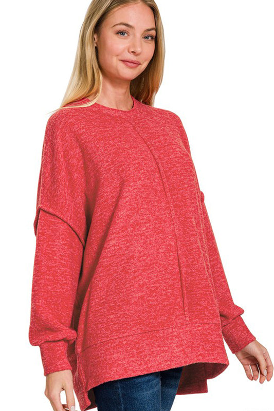 One Big Hug Oversized Sweater-Red-SMALL/MEDIUM-[option4]-[option5]-Cute-Trendy-Shop-Womens-Boutique-Clothing-Store