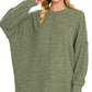 CloudSoft Everyday Pullover-Olive-SMALL/MEDIUM-Cute-Trendy-Shop-Womens-Boutique-Clothing-Store