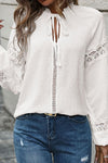 Begin A New Day White Dotted Top-[option4]-[option5]-Cute-Trendy-Shop-Womens-Boutique-Clothing-Store