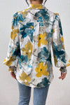 Create Your Style Floral Print Blouse Blue & Yellow-[option4]-[option5]-Cute-Trendy-Shop-Womens-Boutique-Clothing-Store