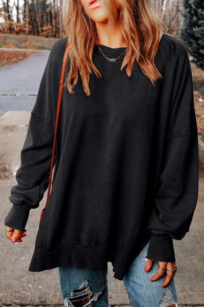 Best One Yet Oversized Sweatshirt Black-[option4]-[option5]-Cute-Trendy-Shop-Womens-Boutique-Clothing-Store