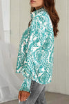 Happy Dance Turquoise Paisley Blouse-[option4]-[option5]-Cute-Trendy-Shop-Womens-Boutique-Clothing-Store