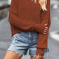 New Level of Comfort Drop Sleeve Sweater-SMALL-Rust-[option4]-[option5]-Cute-Trendy-Shop-Womens-Boutique-Clothing-Store