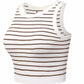 Let's Play Cornhole Coffee Stripe Crop Tank-[option4]-[option5]-Cute-Trendy-Shop-Womens-Boutique-Clothing-Store