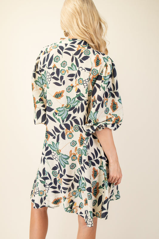 The Garden Grove Printed Shirt Dress-Cute-Trendy-Shop-Womens-Boutique-Clothing-Store