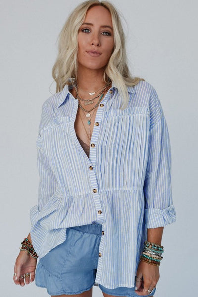 No Bad Habits Stripe Blouse-[option4]-[option5]-Cute-Trendy-Shop-Womens-Boutique-Clothing-Store