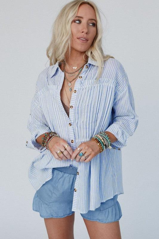 No Bad Habits Stripe Blouse-[option4]-[option5]-Cute-Trendy-Shop-Womens-Boutique-Clothing-Store