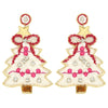 Get Ready White Christmas Tree Earrings-[option4]-[option5]-Cute-Trendy-Shop-Womens-Boutique-Clothing-Store