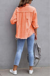 Like A Charm Denim Shacket Orange-[option4]-[option5]-Cute-Trendy-Shop-Womens-Boutique-Clothing-Store