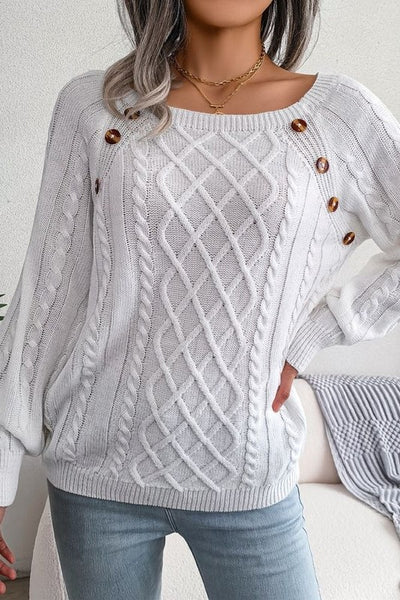 Join The Crowd White Cable Sweater-[option4]-[option5]-Cute-Trendy-Shop-Womens-Boutique-Clothing-Store