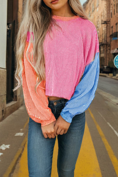 Call me Colorful Color Block Top Pink-[option4]-[option5]-Cute-Trendy-Shop-Womens-Boutique-Clothing-Store